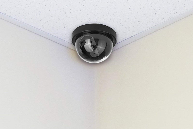 CPEX Dummy Fake Security CCTV Dome Black Camera with Flashing Red LED Light for Indoor and Outdoor Use (1 PCS) - Image 3
