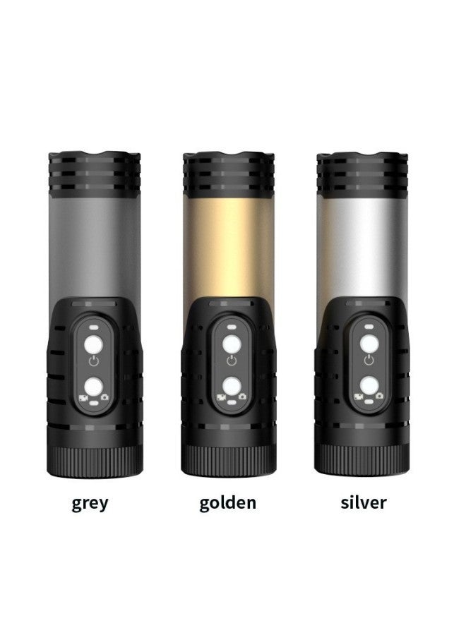 Generic 4K Ultra Clear Sports Camera Flashlight Helmet Camera Riding Bicycle Motorcycle WiFi Anti-shake Recorder-Color:Wifi 1080p (grey)  - Image 1