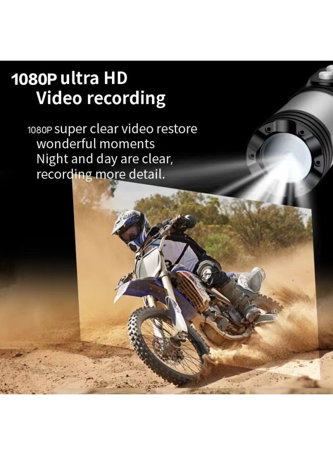 Generic 4K Ultra Clear Sports Camera Flashlight Helmet Camera Riding Bicycle Motorcycle WiFi Anti-shake Recorder-Color:Wifi 1080p (grey)  - Image 3