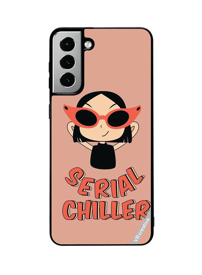 VR CREATIVE Protective Case Cover For Samsung Galaxy S21 FE 5G Serial Chiller Design Multicolour - Image 1