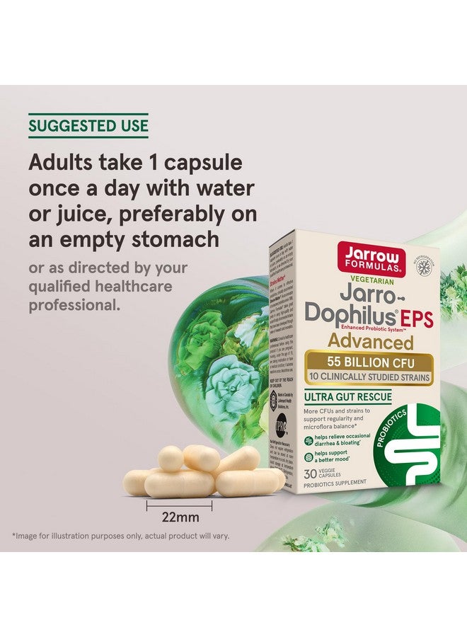 Jarrow Formulas Jarro-Dophilus EPS Advanced, 55 Billion CFU Probiotics, Digestive Support for Adults, 30 Probiotic Supplement Veggie Capsules, Up to 30 Day Supply - Image 5