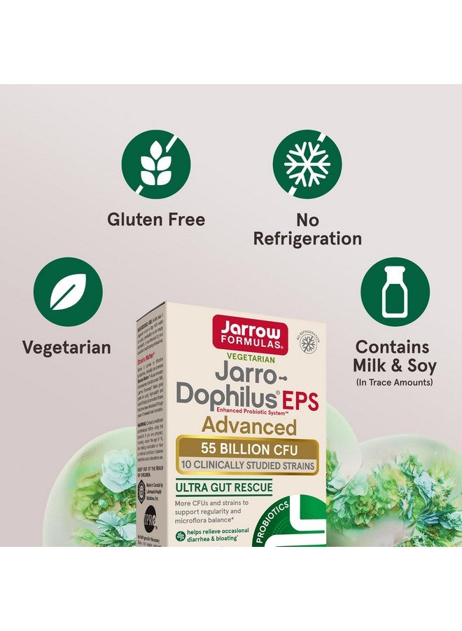 Jarrow Formulas Jarro-Dophilus EPS Advanced, 55 Billion CFU Probiotics, Digestive Support for Adults, 30 Probiotic Supplement Veggie Capsules, Up to 30 Day Supply - Image 3