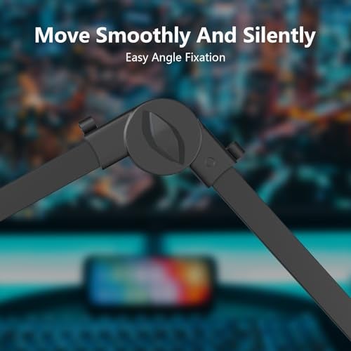 Hayner-Seek Microphone Boom Arm Stand With 5/8 Inches Connector, Studio Arm Suspension Scissor Adjustable Mic Stand for HyperX/Shure SM7B and Other Microphone, Recording Gaming Streaming Podcasting - Image 4
