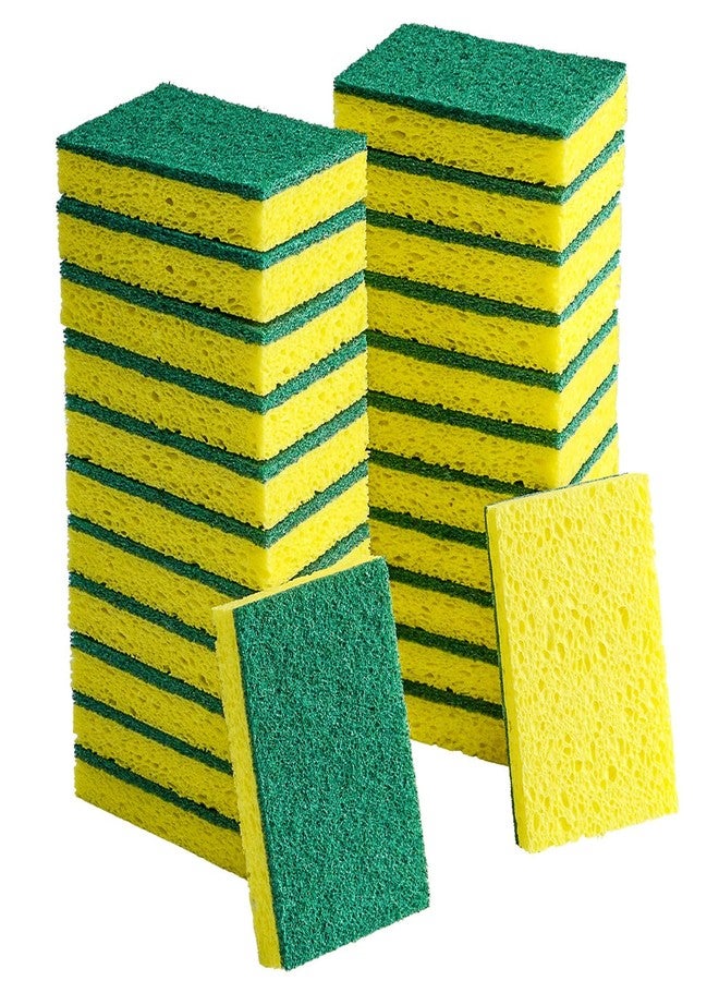 POWOBEST 24 Pack Multi-Purpose Sponge Pads,Heavy Duty Cleaning Sponge, Used to Clean Bathrooms,Bathtubs,Tiles,Kitchen,Pots,Bowls,Walls a Good Helper for Home Cleaning - Image 1