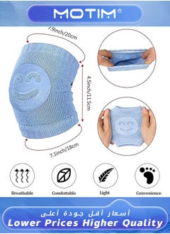 Motim 5 Pairs Baby Crawling Anti-Slip Knee Adjustable Soft Baby Knee Pads Safety Protector Crawling Protective Knee Unisex Baby Toddlers Kneepads  - Image 3