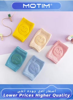 Motim 5 Pairs Baby Crawling Anti-Slip Knee Adjustable Soft Baby Knee Pads Safety Protector Crawling Protective Knee Unisex Baby Toddlers Kneepads  - Image 5