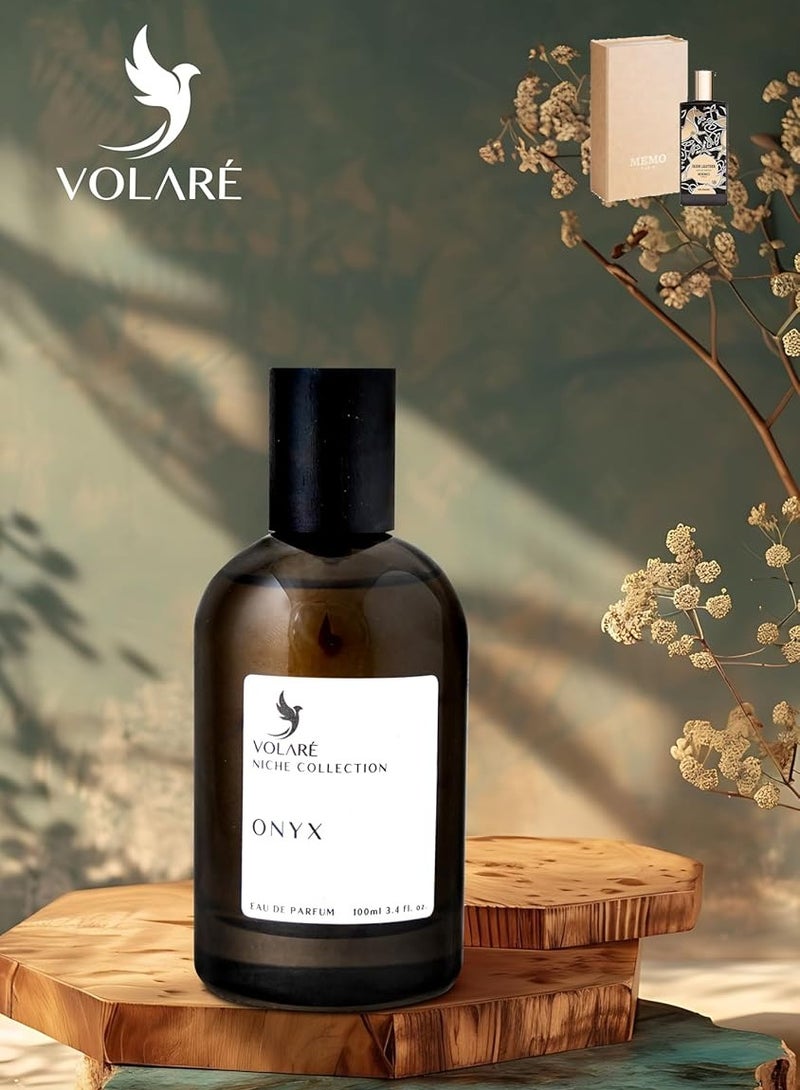 VOLARE Onyx Eau De Parfum For Men ( Inspired by Memo Paris Irish Leather ) - 100ml  - Image 2
