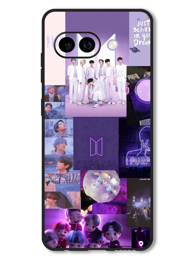 Theodor Case Compatible with Google Pixel 9A Protection Shockproof Bumper Cover BTS collage - Image 1