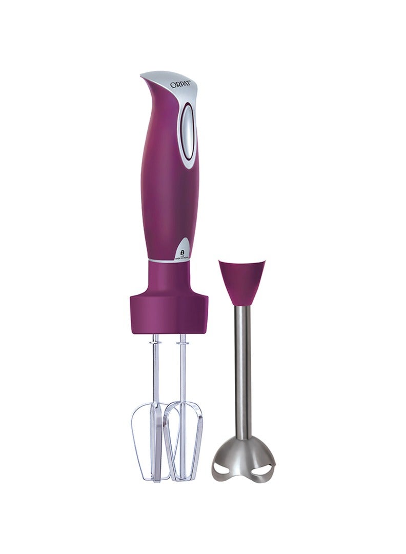 Orpat Hand Blender With Hand Mixer – HHB-187E HM – 400W – Cran Berry - Image 1