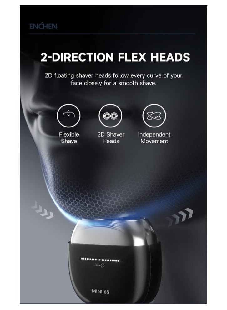 ENCHEN ENCHEN MINI 6S Electric Shaver with 2D Flex Heads & Slide Touch Control  - Image 4