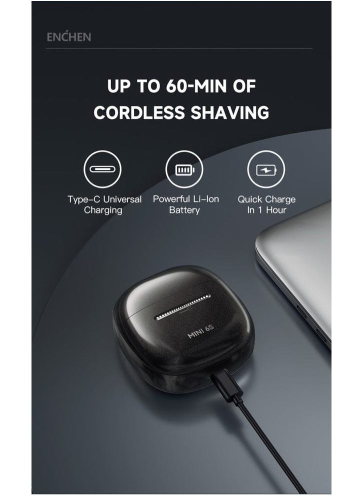 ENCHEN ENCHEN MINI 6S Electric Shaver with 2D Flex Heads & Slide Touch Control  - Image 3
