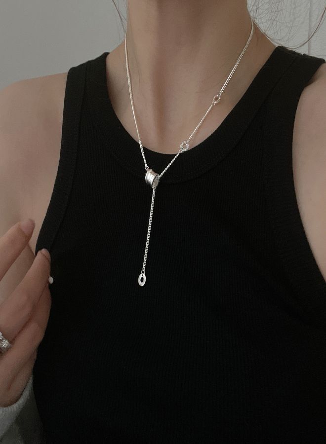 ساتينور ضوء تصميم مكانة فاخرة هندسية قلادة الخصر الصغير - Image 3