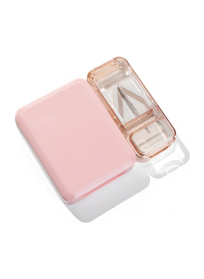 2 in 1 Pill Cutter, Pill Organizer Equipped with Stainless Steel Blades, Suitable for Cutting and Storing Pills and Vitamin Tablets - Image 1