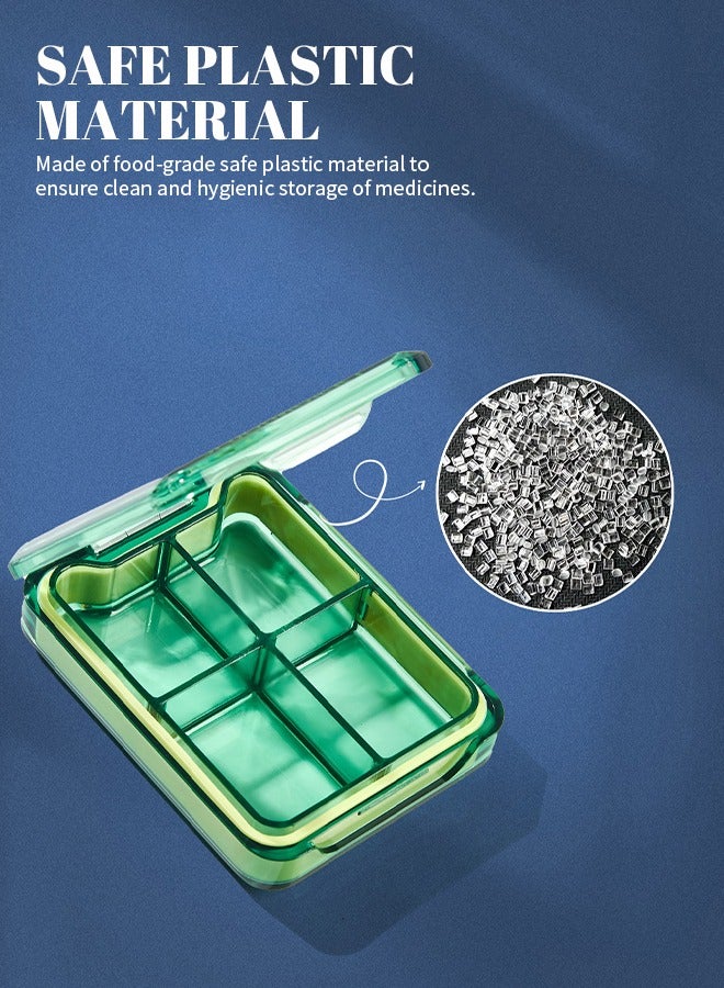 2 in 1 Pill Cutter, Pill Organizer Equipped with Stainless Steel Blades, Suitable for Cutting and Storing Pills and Vitamin Tablets - Image 5