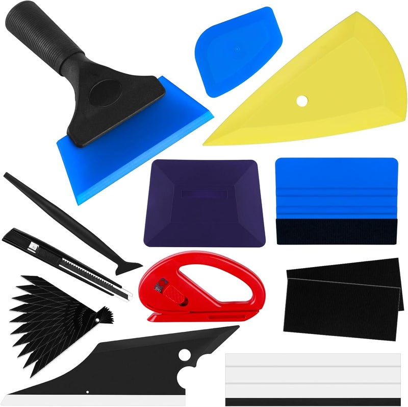 STHIRA ® 12 Pcs Premium Car Window Film Tint Tool Kit, High-Quality Vechile Application, Squeegee for Vinyl Wrap, Scraper Tool, Essential Tinting Wrapping Tools for DIY and Professional Use - Image 1