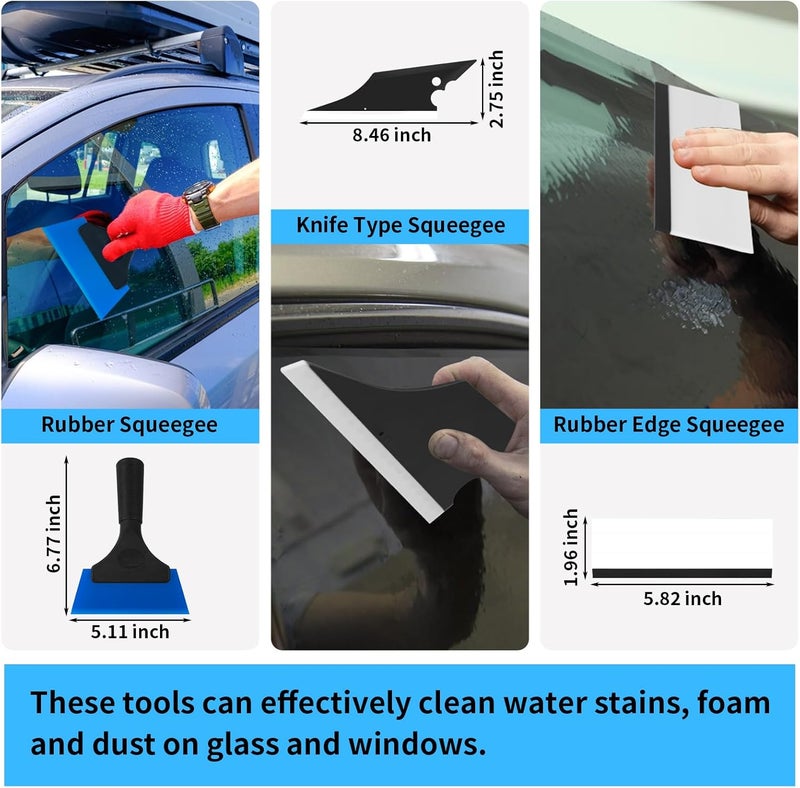STHIRA ® 12 Pcs Premium Car Window Film Tint Tool Kit, High-Quality Vechile Application, Squeegee for Vinyl Wrap, Scraper Tool, Essential Tinting Wrapping Tools for DIY and Professional Use - Image 3