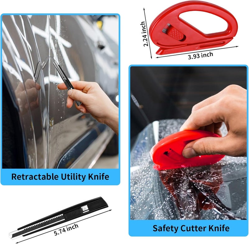 STHIRA ® 12 Pcs Premium Car Window Film Tint Tool Kit, High-Quality Vechile Application, Squeegee for Vinyl Wrap, Scraper Tool, Essential Tinting Wrapping Tools for DIY and Professional Use - Image 2