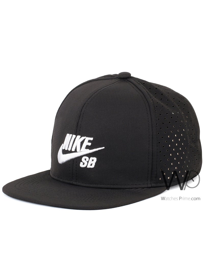 NIKE ORIGINAL Nike Snapback Cap Black Color Cotton Hat For Men  - Image 1