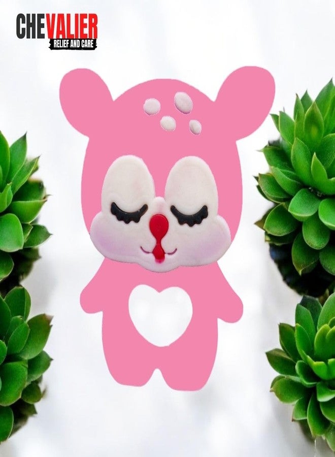 CHEVALIER Soft Silicone Rubber Teether for Baby | Teething Toys for Babies Silicone teether for 6 to 12 Months | 3-6 Months, Cat, Pink - Image 5
