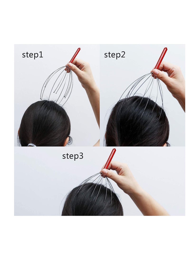 BLOOMING TIME Handheld Scalp and Neck Massager Relaxing Head and Neck Massage Scratcher for Soothing Comfort - Image 5