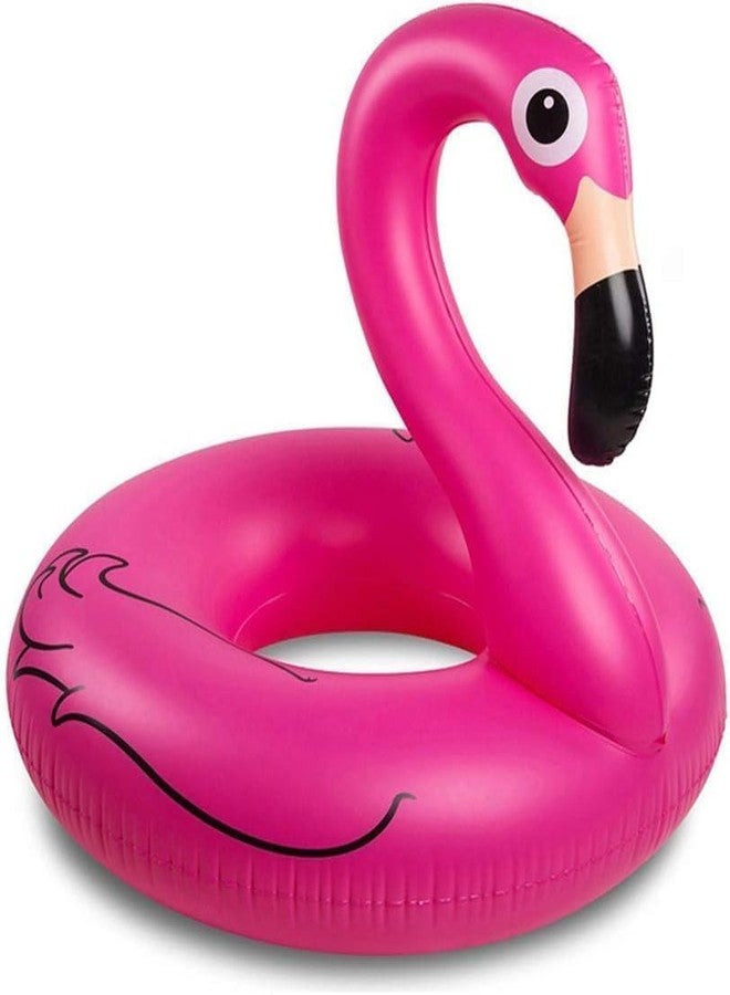 Swejos Flamingo Inflatable Pool Float Swim Ring, 42 Inch Pink Pool Tube, Large Blow Up Pool Float for Adults, Pool Raft Lounger for Beach, Lake & Swimming Pool - Image 1