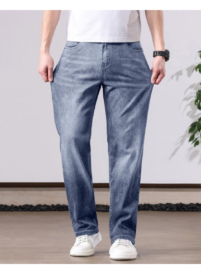 Tucano men's Comfortable Summer Jeans - Classic Slim Fit Straight Leg With Stylish Stiffness - Image 1
