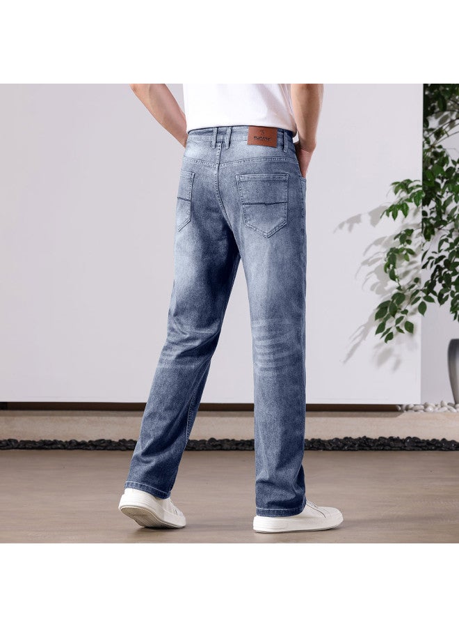 Tucano men's Comfortable Summer Jeans - Classic Slim Fit Straight Leg With Stylish Stiffness - Image 5