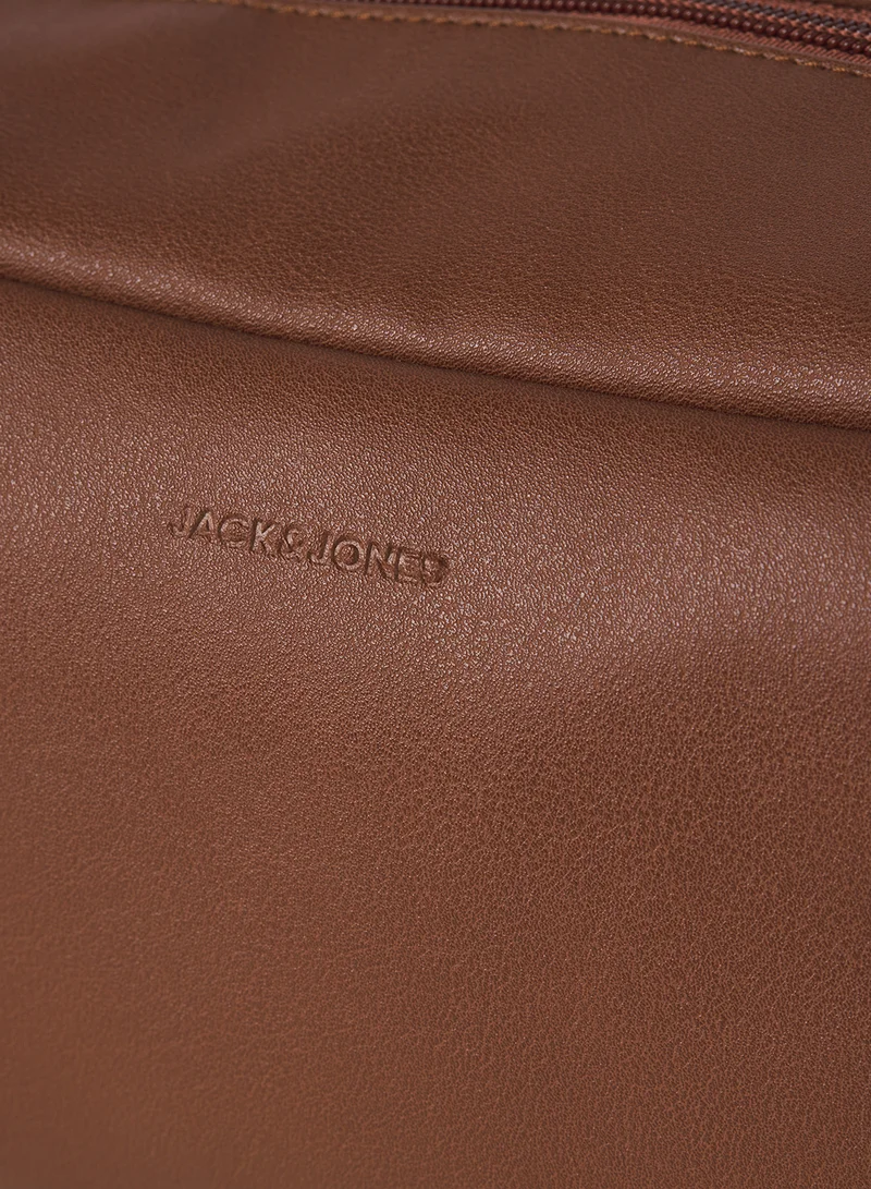JACK & JONES Cognac Casual Toiletry Bag for Men | Best Price UAE