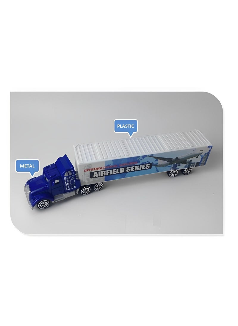 Generic - Transport Car Carrier Truck With 13 Stylish Metal Racing Cars With Carrying Case for kids - Image 1