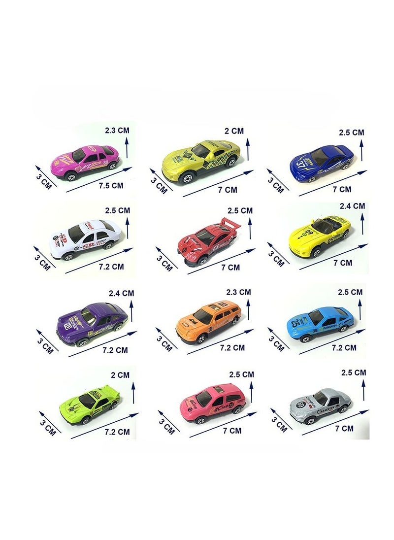 Generic - Transport Car Carrier Truck With 13 Stylish Metal Racing Cars With Carrying Case for kids - Image 1