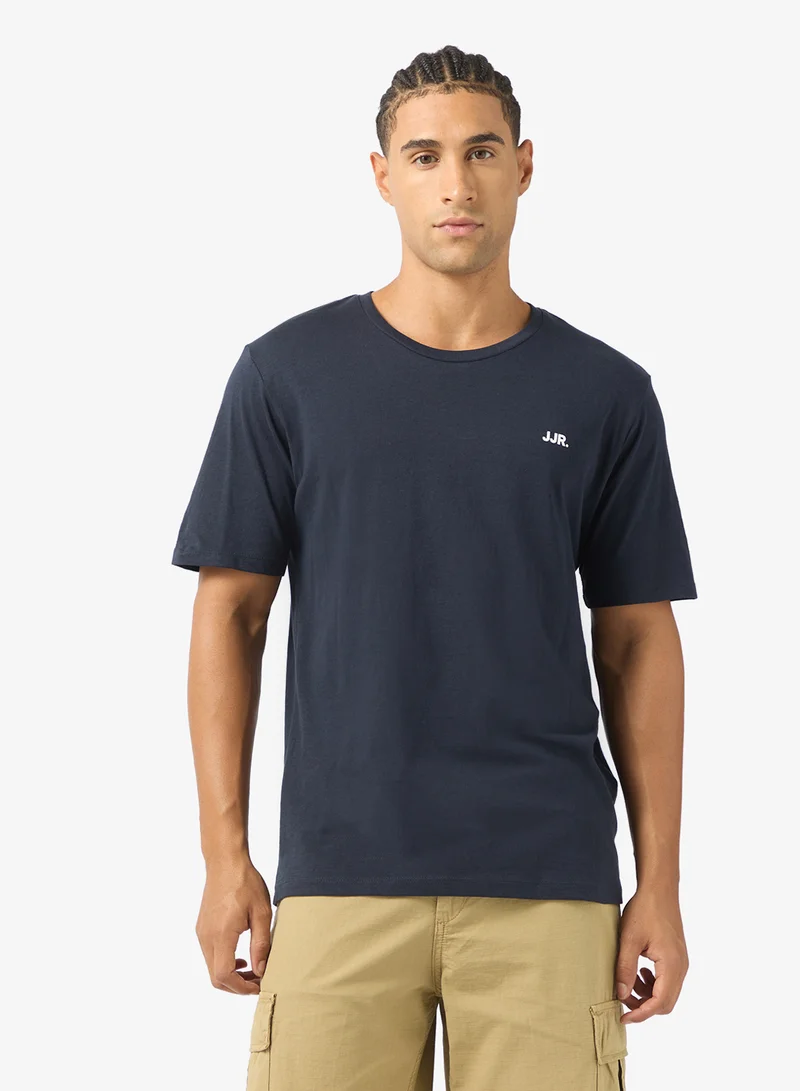 JJ Rebel Logo Regular Crew Neck T-Shirt