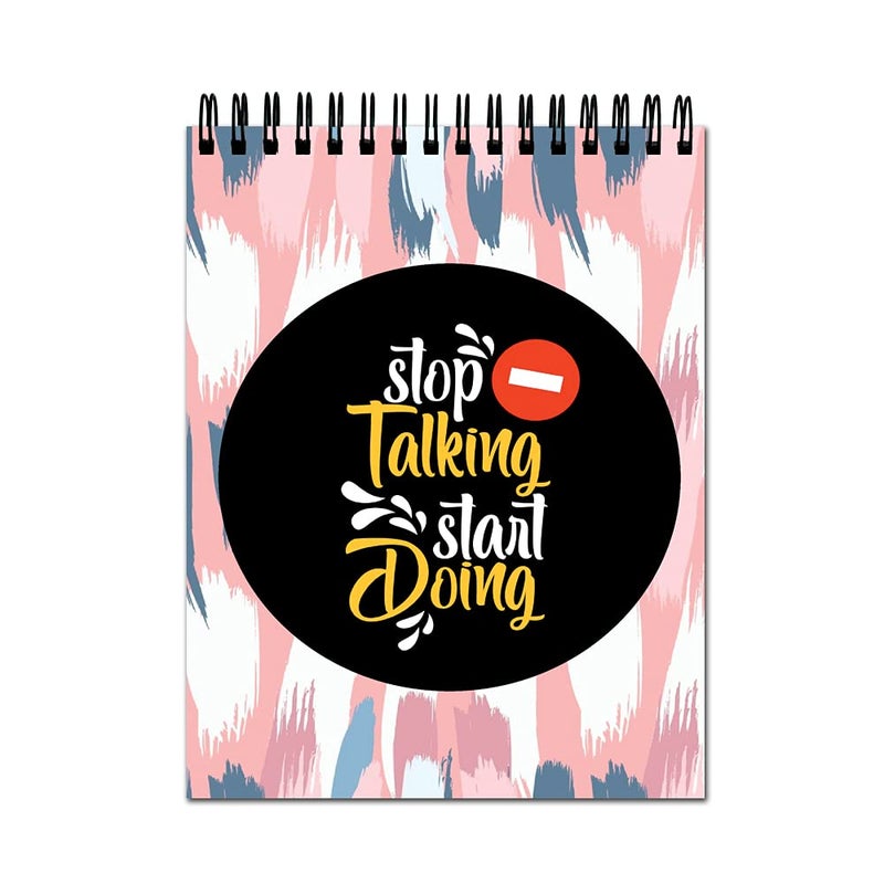 Anuman007 Sketch Book Stop Talking Start Doing Sketch Book for Kids Thick Sheets A4 Size,100 Sheets/200 Pages - Image 1