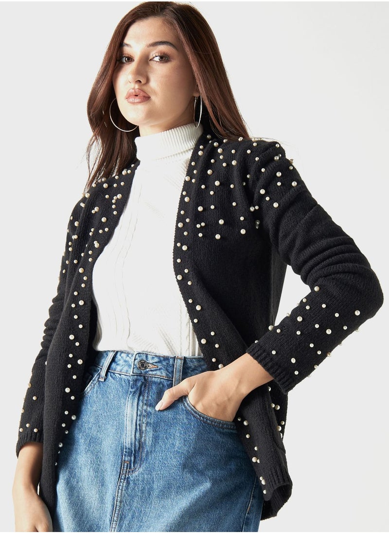 2Xtremz - Embellished Knitted Cardigan - Image 1