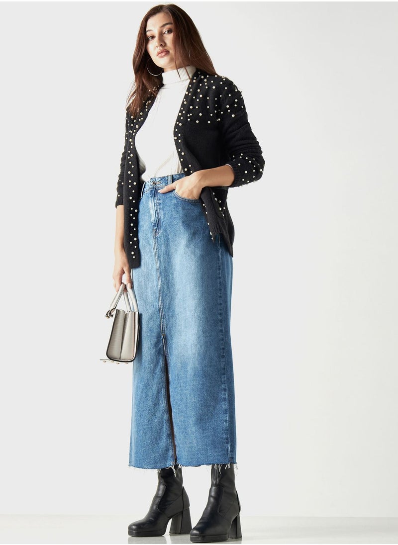 2Xtremz - Embellished Knitted Cardigan - Image 1