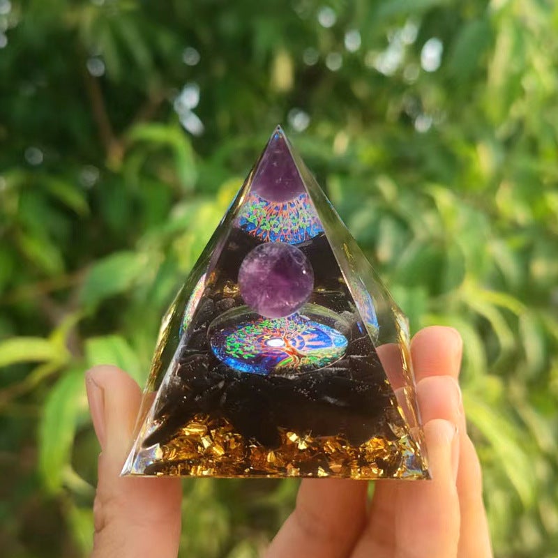 Export Popular Crystal Ball Pyramid 5.6Cm Crystal Gravel Glue Resin Home Handmade Ornaments 1 - Image 5