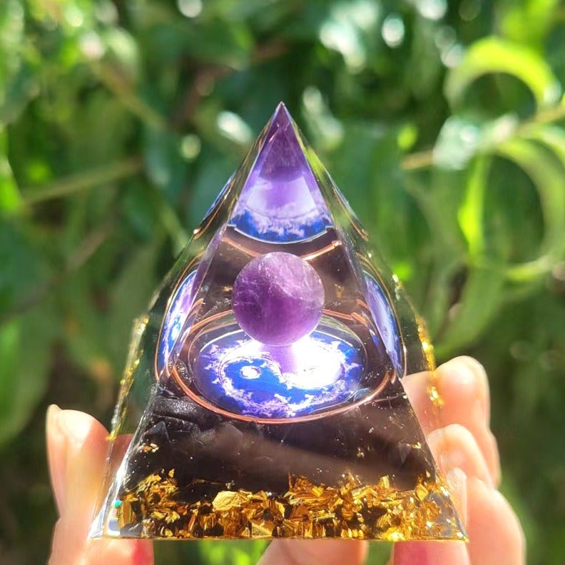 Export Popular Crystal Ball Pyramid 5.6Cm Crystal Gravel Glue Resin Home Handmade Ornaments 1 - Image 3