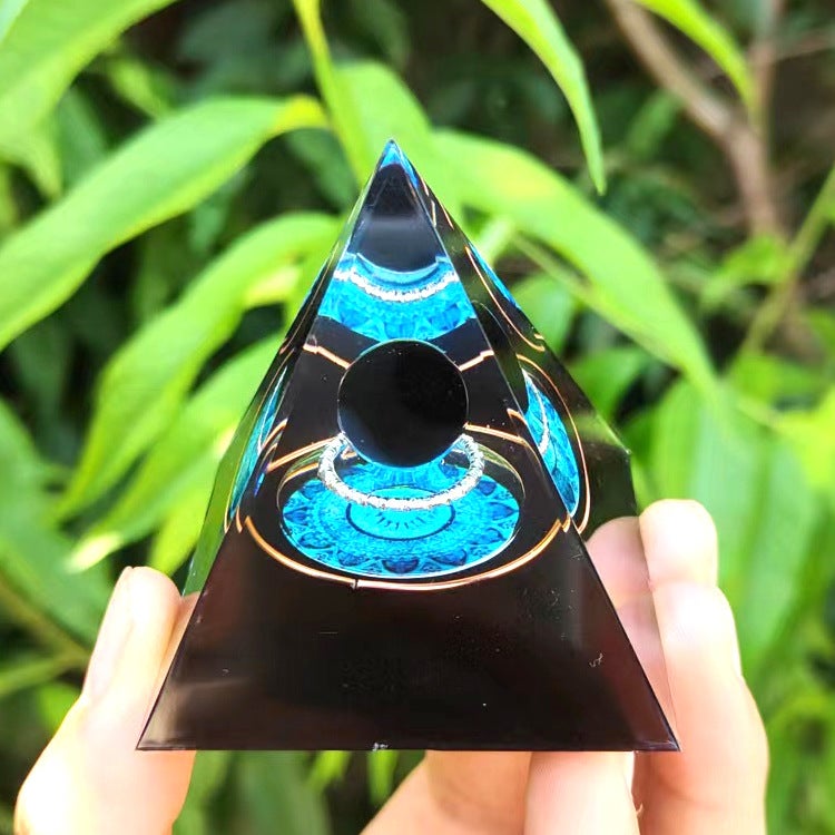 Export Popular Crystal Ball Pyramid 5.6Cm Crystal Gravel Glue Resin Home Handmade Ornaments 1 - Image 1