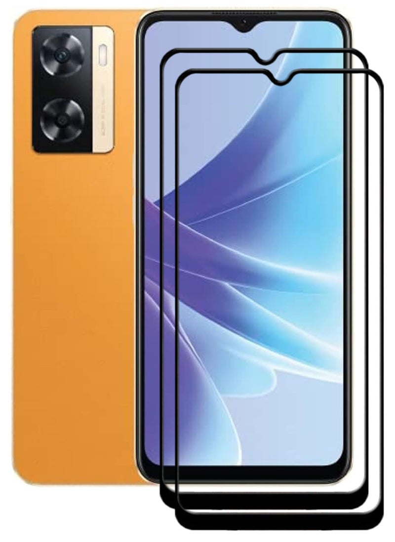 ACLIX 2 Pieces Antistatic ESD Dustproof Premium Quality High Definition Tempered Glass Screen Protector Designed For Oppo A77s - Image 1