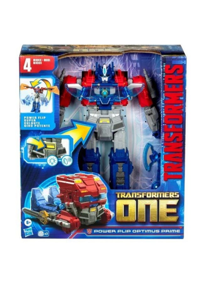 TRANSFORMERS Transformers One Movie Power Flip Optimus Prime Converting Action Figure (25 cm)  - Image 4