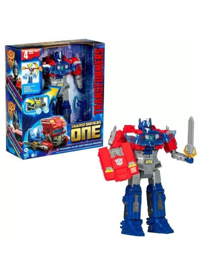 TRANSFORMERS Transformers One Movie Power Flip Optimus Prime Converting Action Figure (25 cm)  - Image 3