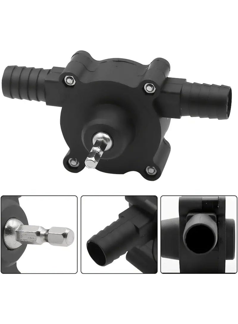 راكو مضخة الحفر الكهربائية المحمولة من راكو - ملحق حفر يدوي صغير لنقل الماء والزيت، مضخة ذاتية التحضير مع تدفق قابل للتعديل، صغيرة الحجم للمنزل والحديقة - Image 1