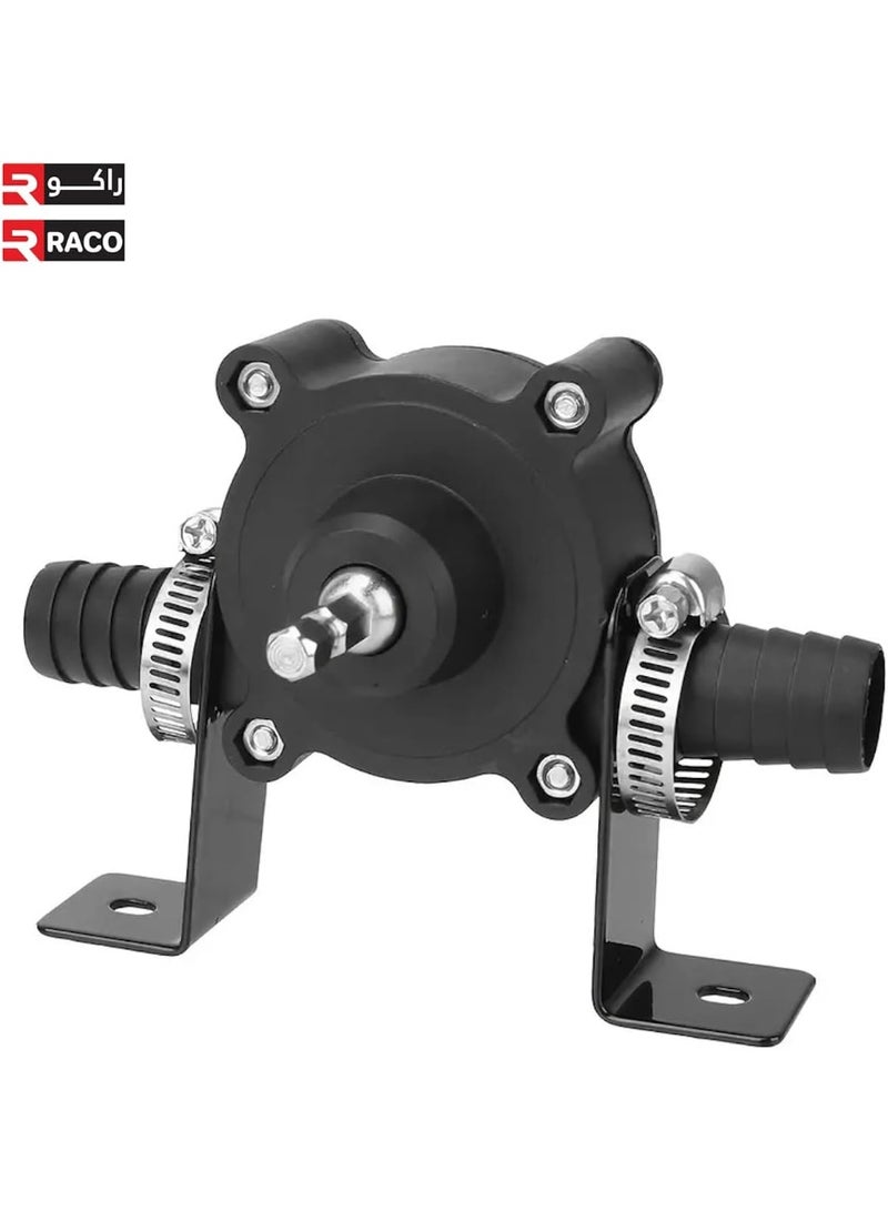 راكو مضخة الحفر الكهربائية المحمولة من راكو - ملحق حفر يدوي صغير لنقل الماء والزيت، مضخة ذاتية التحضير مع تدفق قابل للتعديل، صغيرة الحجم للمنزل والحديقة - Image 4