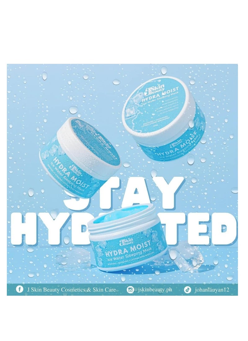J Skin Beauty J Skin Beauty HYDRA MOIST Ice Water Sleeping Mask, 300g Fast absorbing.With cooling effect  - Image 4