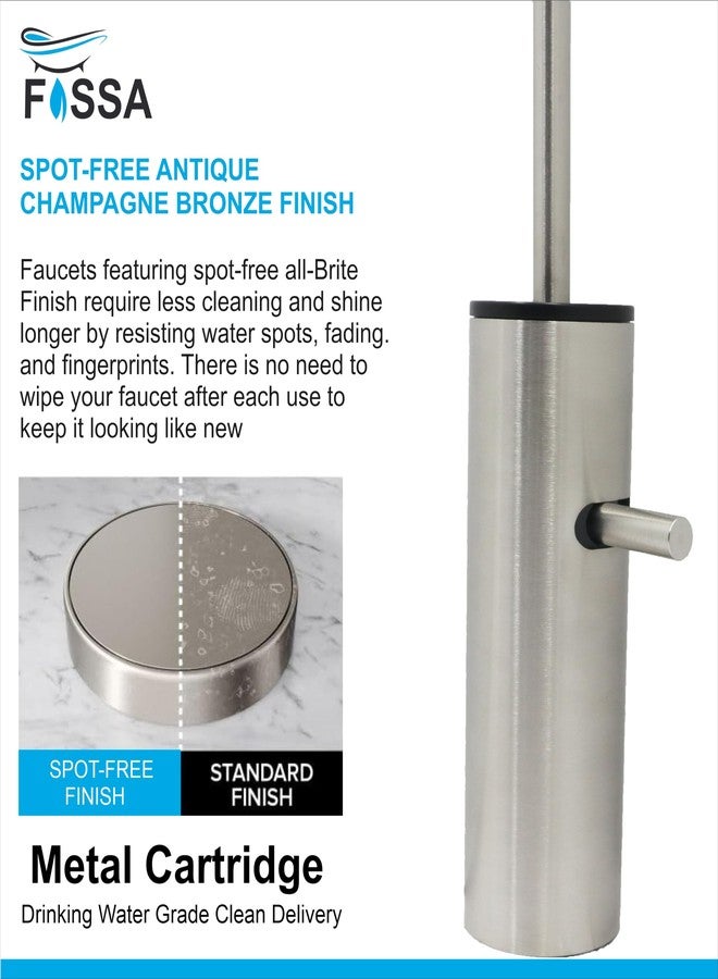 Fossa Opera J Bend RO Tap Kitchen Water Filter Faucet, 100% Lead-Free Drinking Water Faucet Stainless Steel Brushed Nickel Finish (Silver) - Image 5