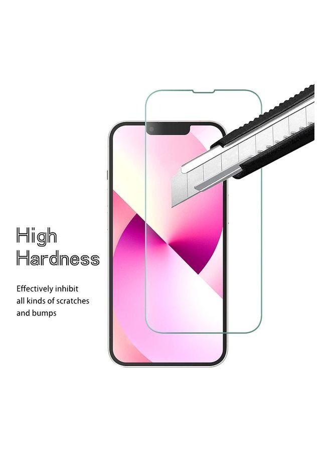 1- Peace iPhone 13 Pro Max Tempered Glass Screen Protector Clear - Image 3