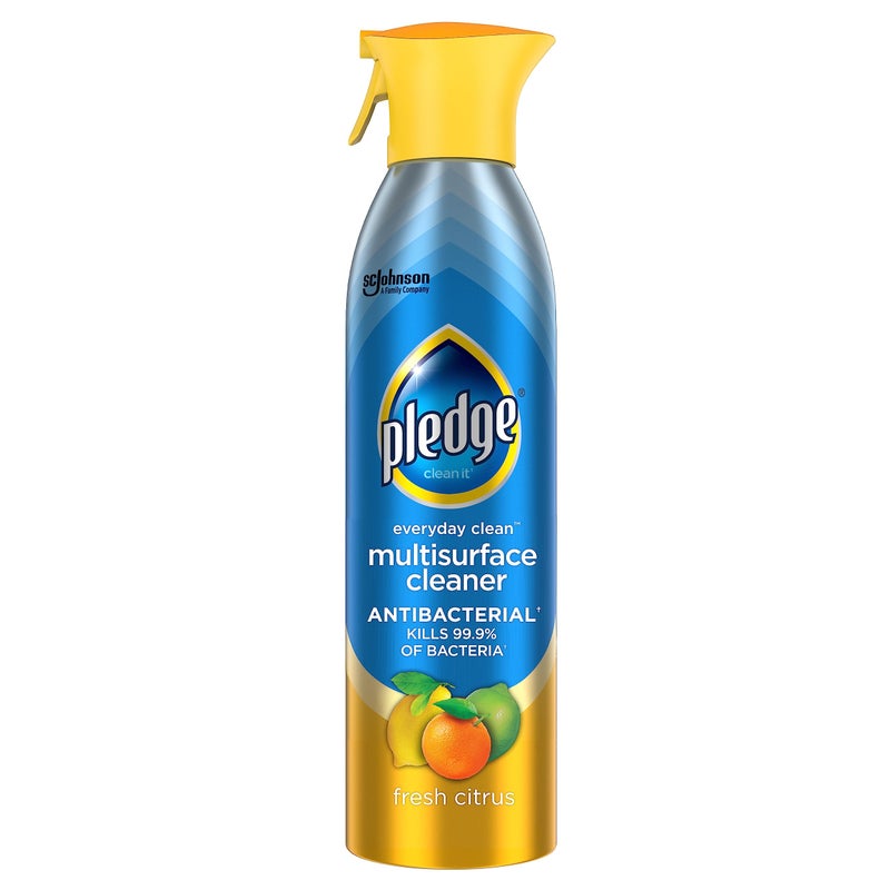 Pledge Antibacterial Multisurface Cleaner Spray, Fresh Citrus Scent, 9.7oz - Image 1