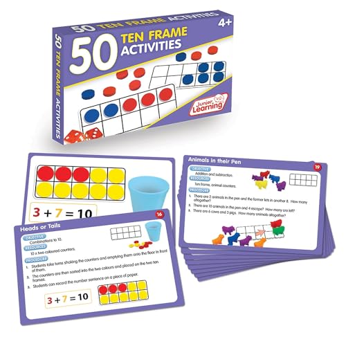 Junior Learning JL321 50 Ten Frame Activities - Image 1