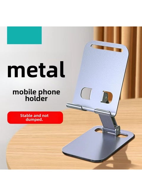 Full Metal Rotating Phone Stand Folding Portable Desktop Holder K71 bracket fixed version [purple]]