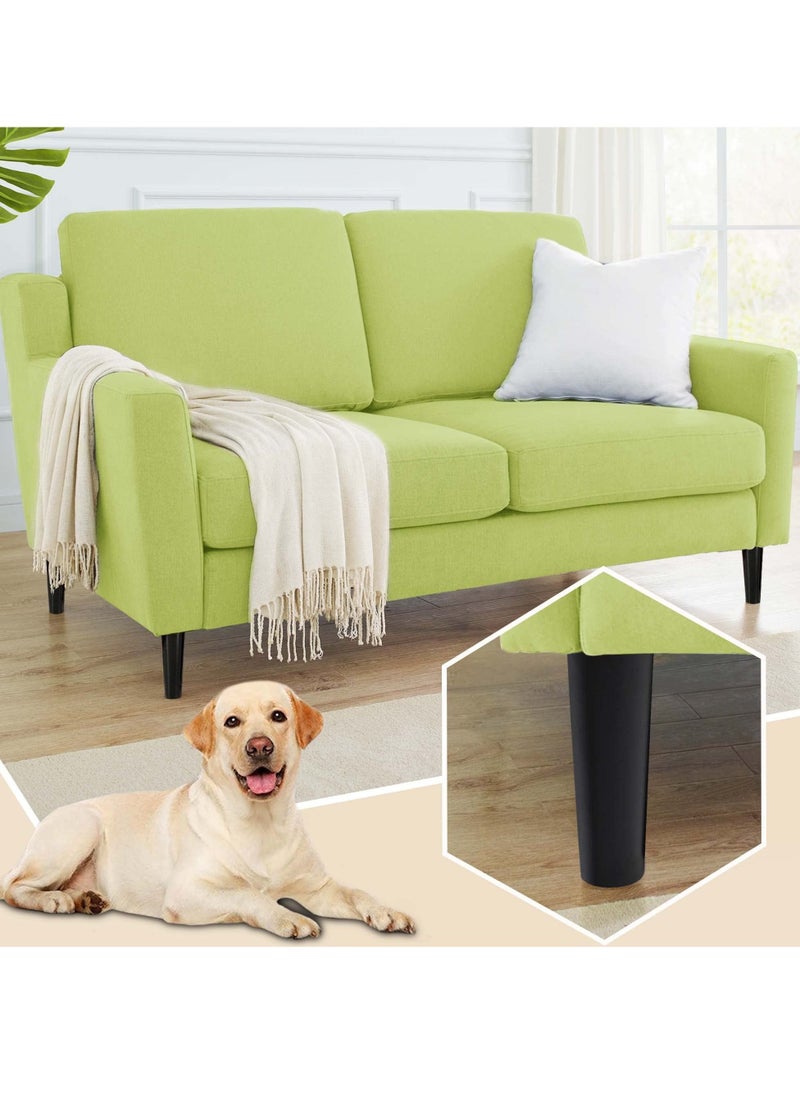 Wood Furniture Legs, 4 Pcs Replacement Sofa Legs for DIY Projects, Mid Century with Pre-Drilled Bolt Holes, Ideal Couches, Dressers, Sideboards, Coffee Tables (8 inch, Black)