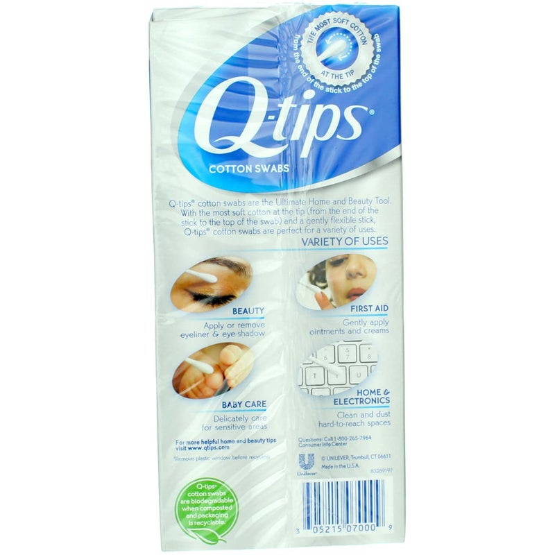 Q-Tips Q-Tips Flexible Cotton Swabs, 170 each (1 Pack) - Image 3
